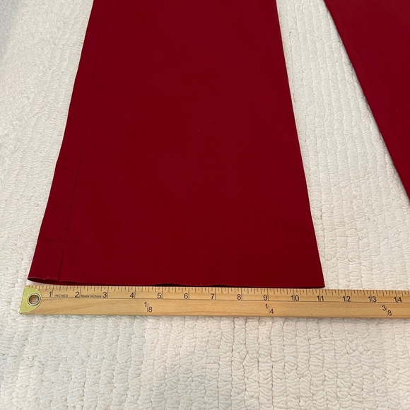 Body by Victoria Dress Pants Women's Size 10 The Rosie Fit Red Straight - Picture 11 of 11